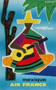 A photograph of Air France Mexique Poster